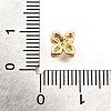 Brass Micro Pave Cubic Zirconia Beads KK-D356-03C-G-3