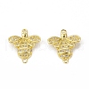Brass Micro Pave Cubic Zirconia Connector Charms KK-E068-VB364-2