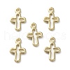 Brass Tiny Cross Charms KK-L205-10-2
