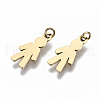 304 Stainless Steel Charms STAS-S116-058G-2