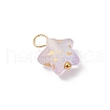 Frosted Acrylic Charms PALLOY-JF03325-01-4