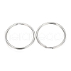 Tarnish Resistant 304 Stainless Steel Split Key Rings STAS-P178-50x2.3mm-P-2