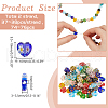 WADORN 2Strands Handmade Lampwork Beads Strands GGLA-WR0001-01-2