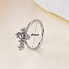 Bohemian Style 304 Stainless Steel Pave Clear Cubic Zirconia Hoop Nose Rings FS-WG96CDA-14-1