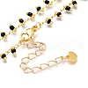 Brass Handmade Glass Beaded   Necklaces NJEW-JN03135-03-3