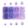 4 Styles Transparent Spray Painted Glass Beads GLAA-CJ0001-42-1