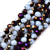 Electroplate Glass Beads Strands EGLA-A034-J6mm-F07-1