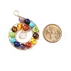 Natural & Synthetic Mixed Gemstone Big Pendants PALLOY-JF01475-2