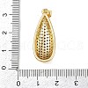 Brass Micro Pave Cubic Zirconia Pendants KK-S526-04G-3