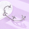 316 Surgical Stainless Steel Cuff Earrings EJEW-E300-26P-02-4