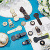 WADORN 6 Sets 3 Colors PU Leather Sew on Purse Locks DIY-WR0003-63-5