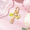 Natural & Synthetic Gemstone Chips Pendant Decorations HJEW-JM03258-4