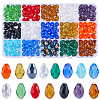 SOFPLATE 300Pcs 15 Styles Glass Beads Strands GLAA-SP0001-20-1