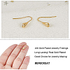 Brass Earring Hooks KK-BC0005-32G-3