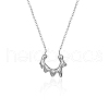 Stainless Steel Sun Pendant Necklace with Cable Chains LV0006-2-1