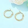 Ion Plating(IP) 304 Stainless Steel Hoop Earrings EJEW-N0016-11G-B-1