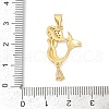 Brass Micro Pave Cubic Zirconia Pendants KK-D317-124G-3