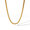 Stainless Steel Cuban Link Chain Necklaces for Women FI8814-2-3