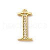 Rack Plating Brass Micro Pave Cubic Zirconia Pendant KK-H449-76G-03-1