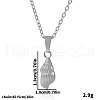Stainless Steel Shell Shaped Pendant Necklaces for Women VS4043-1-2
