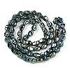 Electroplate Glass Beads Strands EGLA-T021-09K-2