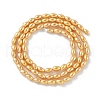 Electroplated Shell Pearl Beads Strands BSHE-Z009-10B-01-4