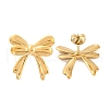 Ion Plating(IP) 304 Stainless Steel Stud Earrings EJEW-G395-35G-1