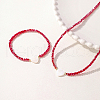 Glass Beaded Stretch Bracelets & Beaded Necklaces SS0956-4-2