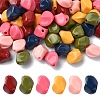 60Pcs 6 Colors Opaque Acrylic Beads MACR-YW0003-17-1