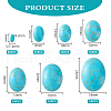   160Pcs 7 Sizes Synthetic Turquoise Cabochons G-PH0002-69A-2