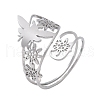 304 Stainless Steel Adjustable Cuff Rings RJEW-Z090-01P-4