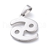 304 Stainless Steel Pendants STAS-L210-06H-P-2