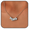Brass Word MAMA Pendant Necklaces for Mother's Day FS-WGD8FB9-01-1