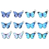 12Pcs 6 Colors Printed Alloy Pendants FIND-FS0001-29-1