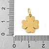 304 Stainless Steel Pendants STAS-P391-02G-3