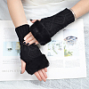 Polyacrylonitrile Fiber Yarn Knitting Fingerless Gloves COHT-PW0001-15C-4