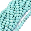 Natural Magnesite Beads Strands G-F604-04-6mm-1