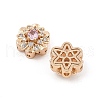 Rack Plating Brass Micro Pave Cubic Zirconia Beads KK-F879-03G-02-2
