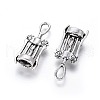 Tibetan Style Corkscrew Alloy Pendants TIBEP-Q054-12AS-NR-1