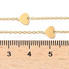 304 Stainless Steel Heart Lariat Y Necklaces for Women NJEW-C082-01G-3