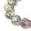 Transparent Electroplate Glass Beads Strands EGLA-F158-HP02-3