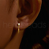Cone Tassel 925 Sterling Silver Micro Pave Clear Cubic Zirconia Cartilage Earrings FS-WGA2317-09-1