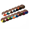 Resin & Walnut Wood Pendants RESI-S389-070A-2