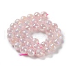 Electroplated Natural Rose Quartz Beads Strands G-Z038-A03-03AB-3