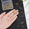 Unicraftale 80Pcs 4 Styles Brass Linking Rings KK-UN0002-92-3