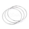 3Pcs 304 Stainless Steel Plain Bangles Set For Women BJEW-N033-01P-1