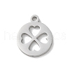 304 Stainless Steel Pendants STAS-L292-02P-1