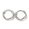 316 Surgical Stainless Steel Hoop Earrings EJEW-D096-18B-AS-1