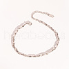 Stainless Steel Twist Link Chain Anklet for Women VF6522-4-2