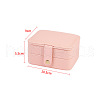 Rectangle PU Imitation Leather Jewelry Storage Boxes PAAG-PW0003-10A-02-1